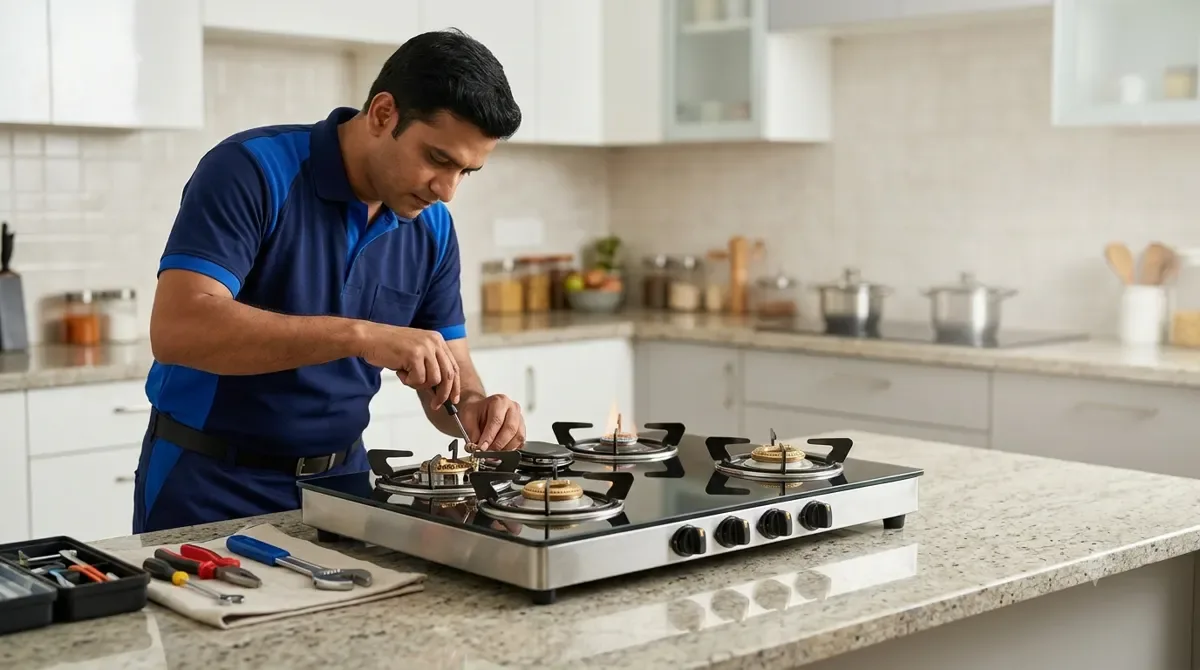 Burner replacement in Tricity